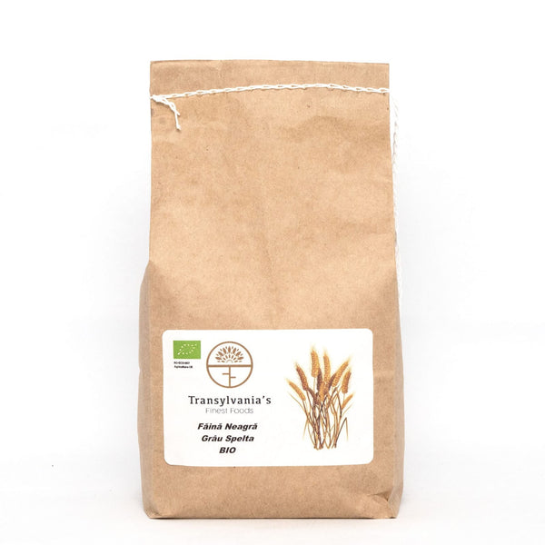 Schwarzes Bio-Dinkelweizenmehl 5 kg Transylvania's Finest Foods