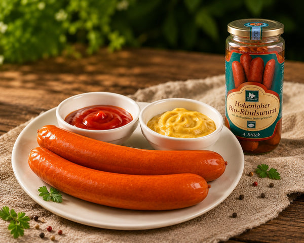 Crenwursti în borcan din carne de Vita BIO 540G