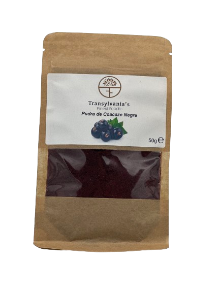 Bio-Pulver aus schwarzen Johannisbeeren 50 g Transylvania's Finest Foods