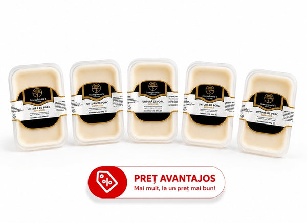 Untură de porc Transylvania's Finest Foods 500g PROMO PACK 5X