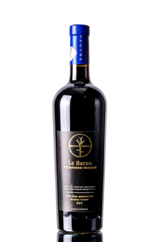 Cabernet Sauvignon- Merlot- Feteasca Neagra Wine, Abstract, Le Baron Transylvanian Vineyards, 2017, dry red, 14.5%, 0.75l